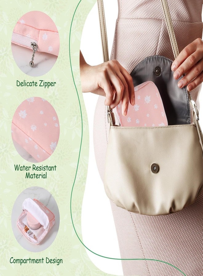 ElevateTech Sanitary Napkin Storage Bags, 4 Pcs Pad Bag for Period Tampon Bags Portable Menstrual Pad Pouch Feminine Pouch First Period Bag Gifts for Women - Image 3
